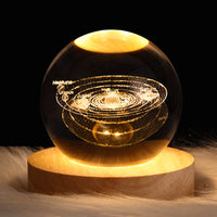 Thumbnail for Lampe De Table À Led Usb Avec Boule De Cristal Décorative Et Créative-Lampe Veilleuse
