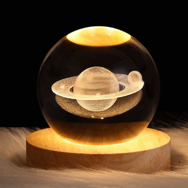 Lampe De Table À Led Usb Avec Boule De Cristal Décorative Et Créative-Lampe Veilleuse