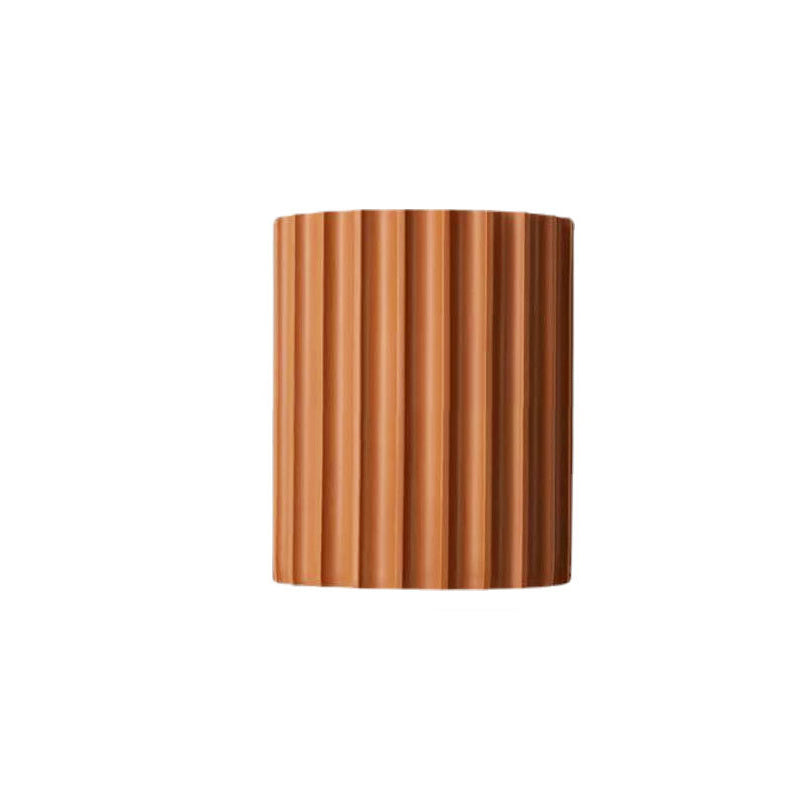 Applique Murale Contemporaine Scandinave En Résine À 2 Lumières En Demi-Colonne Pour Couloir-Lampe Veilleuse