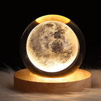 Thumbnail for Lampe De Table À Led Usb Avec Boule De Cristal Décorative Et Créative-Lampe Veilleuse