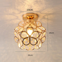 Thumbnail for Plafonnier Design En Verre Pour Couloir, Style Floral-Lampe Veilleuse