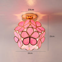 Thumbnail for Plafonnier Design En Verre Pour Couloir, Style Floral-Lampe Veilleuse