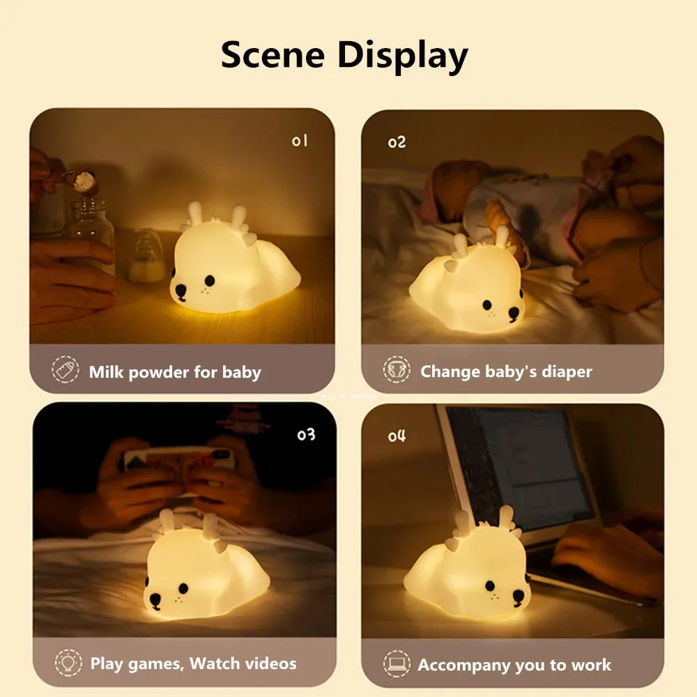 Veilleuse bébé rechargeable - Rudy le Cerf-Lampe Veilleuse