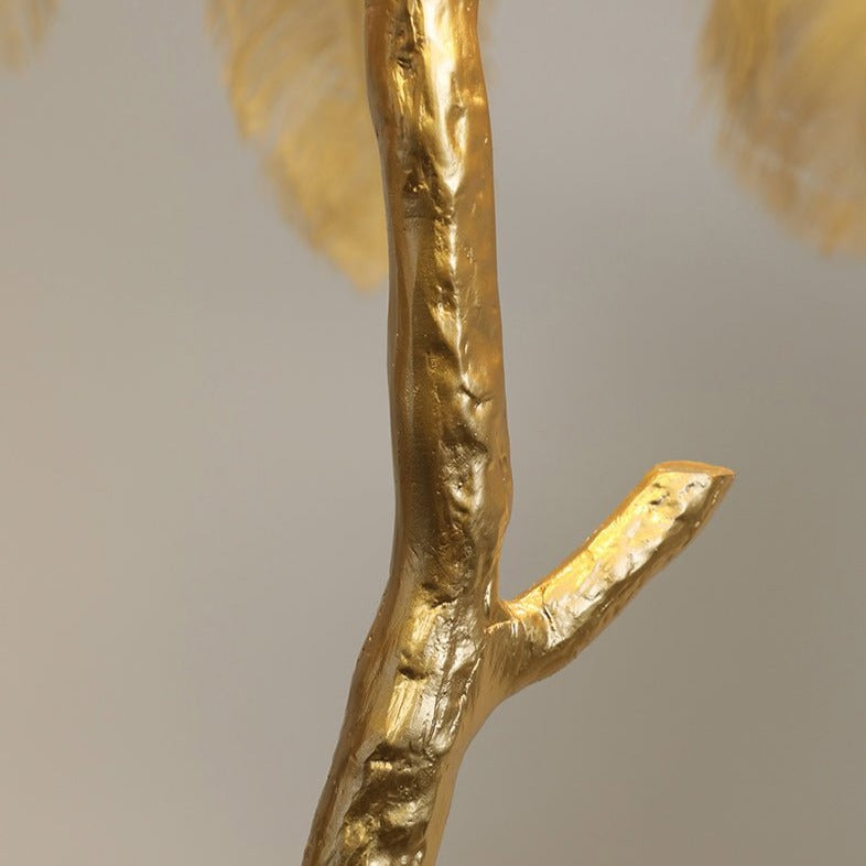 Lampadaire En Plumes D'Autruche-Lampe Veilleuse
