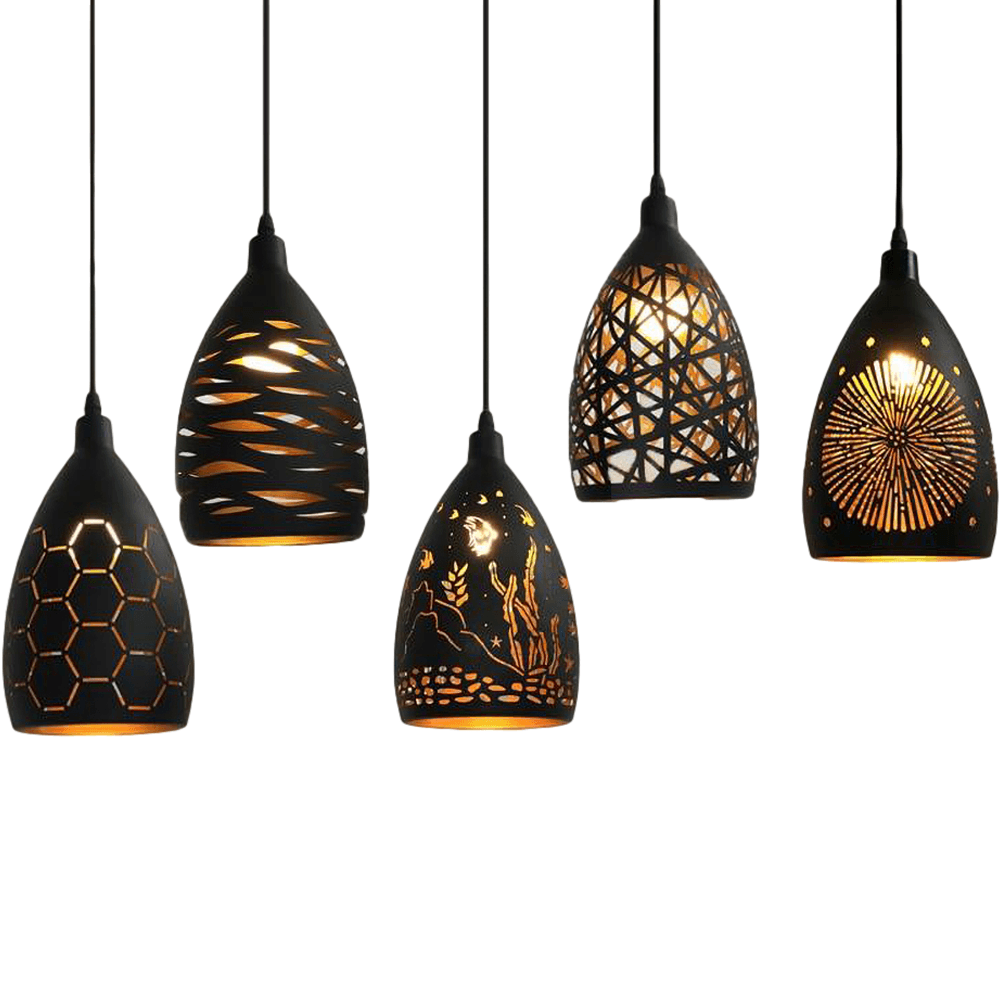 Suspensions Besson En Métal À Motifs-Lampe Veilleuse