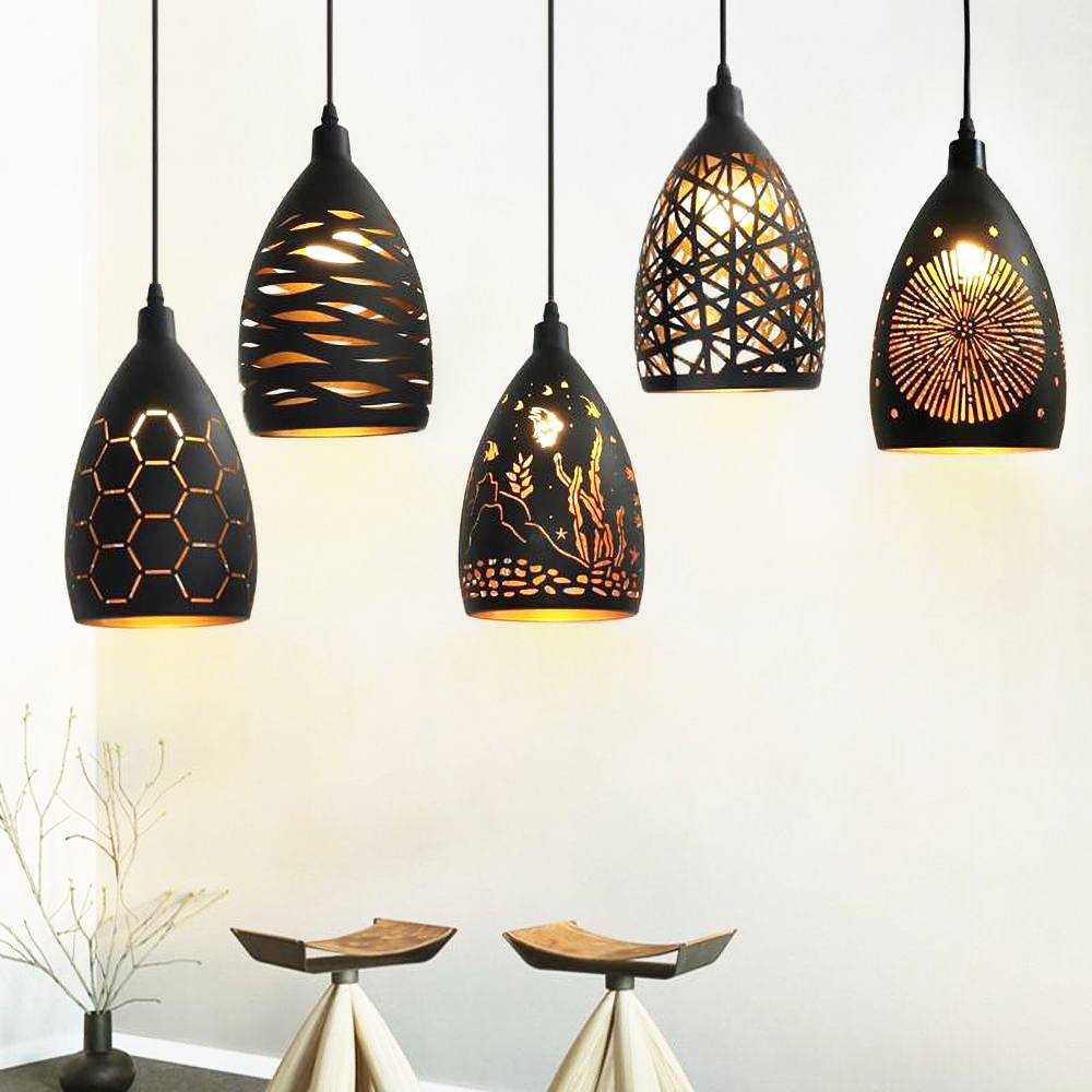 Suspensions Besson En Métal À Motifs-Lampe Veilleuse