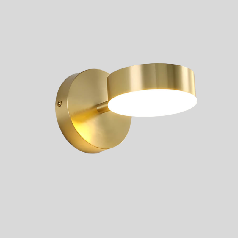Appliques Murales Led En Cuivre Nordique-Lampe Veilleuse
