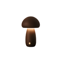Thumbnail for Lampe De Table Rechargeable En Bois Avec Champignons-Lampe Veilleuse