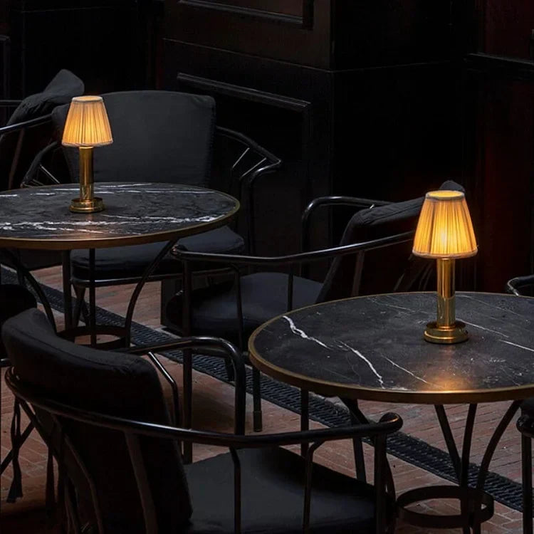 Harlon - Lampe De Table En Métal À Soie Sans Fil Led-Lampe Veilleuse