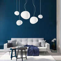 Thumbnail for Suspension En Galets Blancs-Lampe Veilleuse