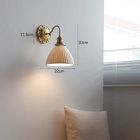Thumbnail for Applique En Laiton Et Céramique-Lampe Veilleuse