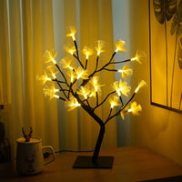 Thumbnail for Lumière Pour Arbre À Fleurs En Fibre Optique En Bouleau Blanc-Lampe Veilleuse
