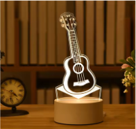 Veilleuse LED 3D USB en Acrylique Aromistica-Lampe Veilleuse