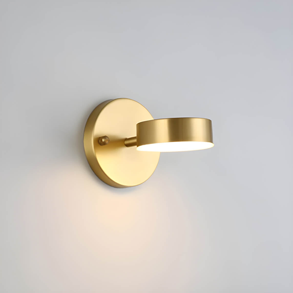 Appliques Murales Led En Cuivre Nordique-Lampe Veilleuse
