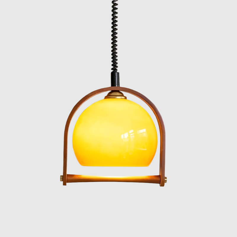 Lampes Pendantes En Bois De Style Bauhaus-Lampe Veilleuse