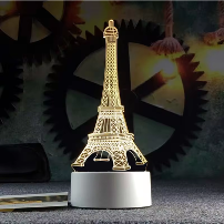 Veilleuse LED 3D USB en Acrylique Aromistica-Lampe Veilleuse