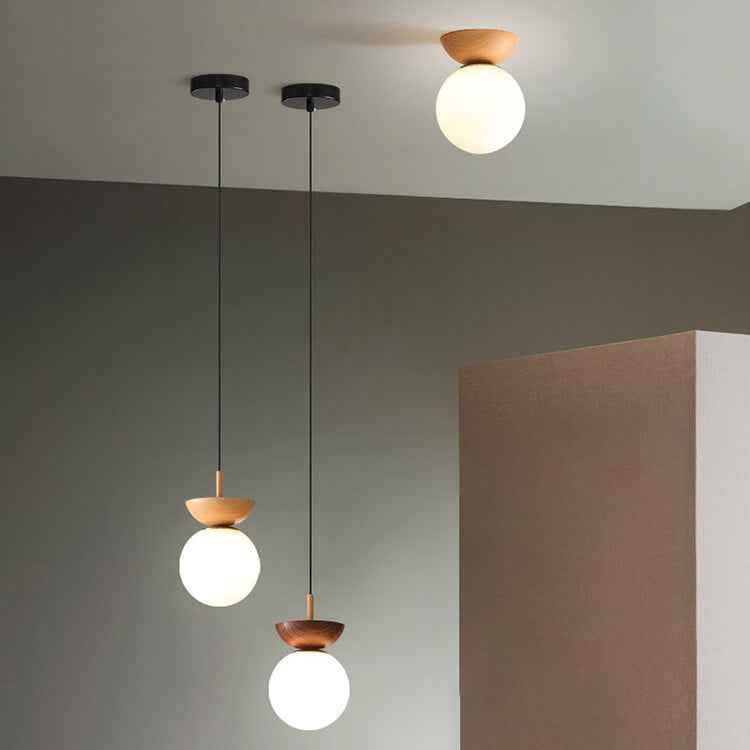 Lampe De Plafond De Style Japonais-Lampe Veilleuse