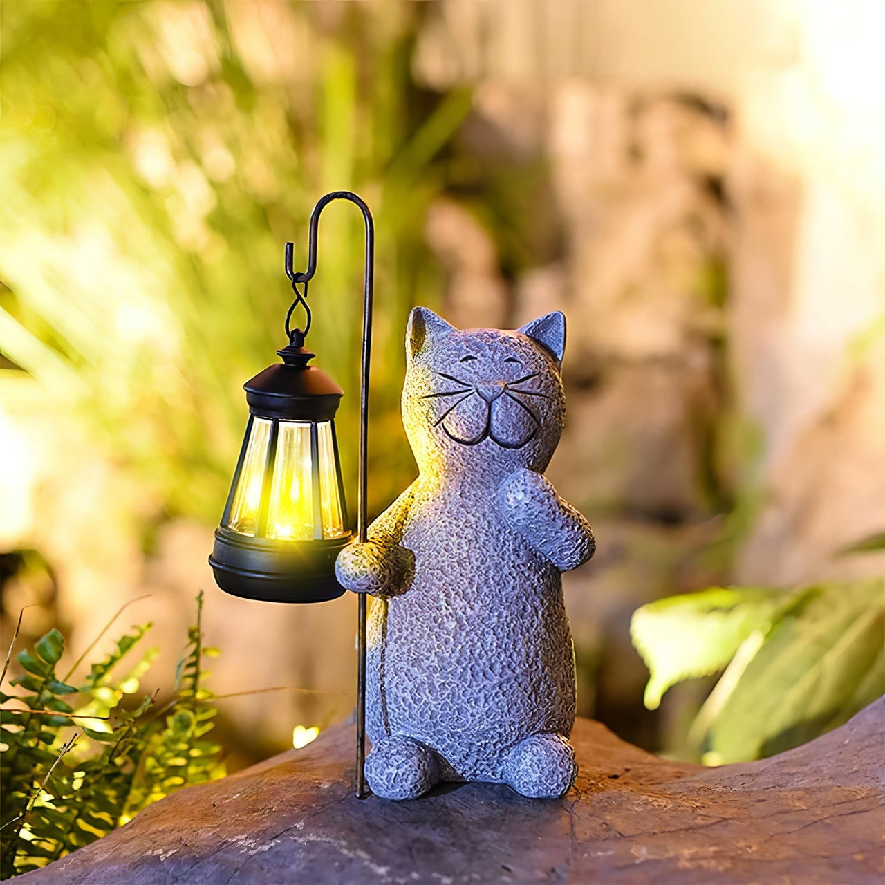 Chat À Lueur Dorée-Lampe Veilleuse