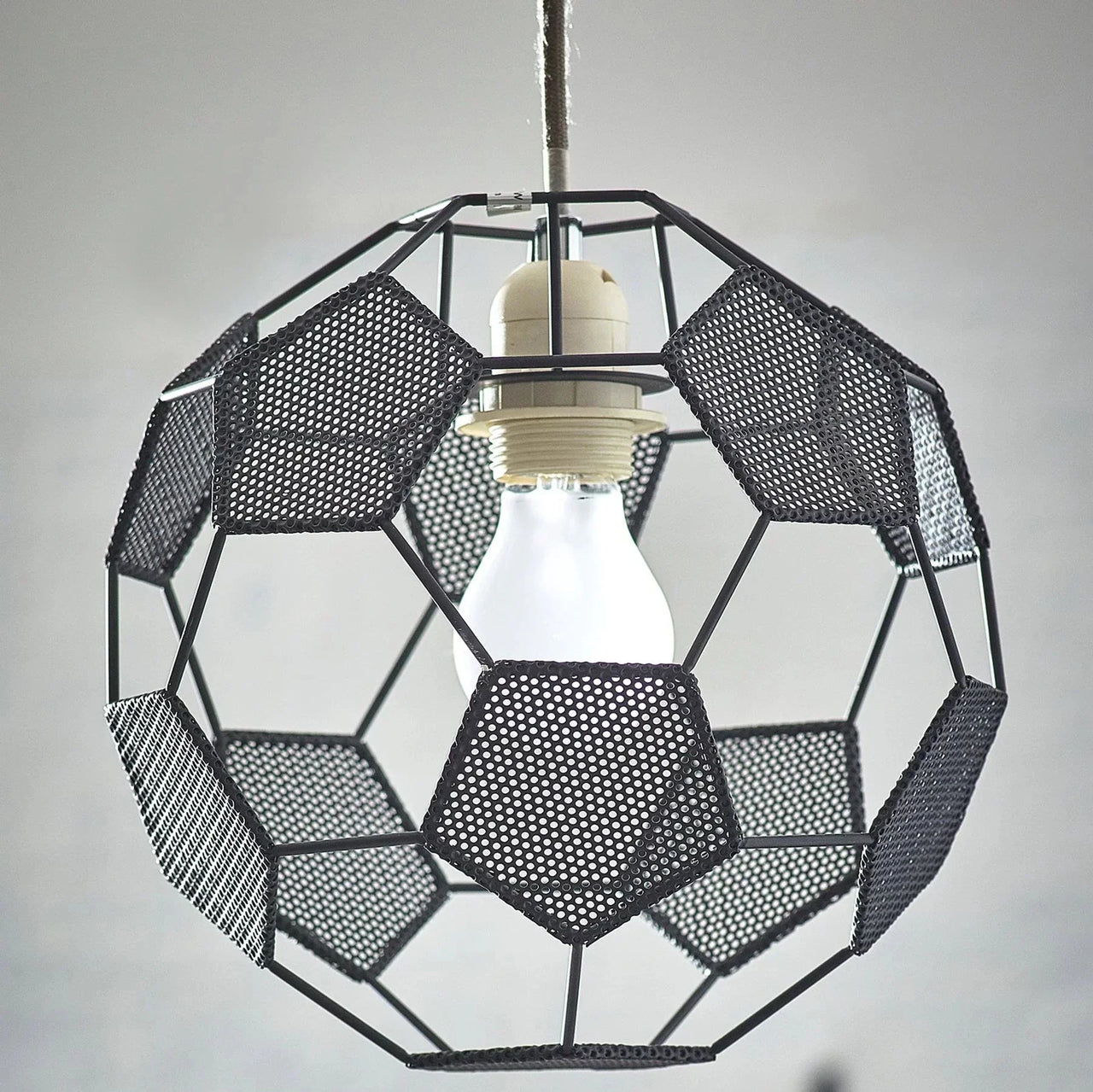 Suspension Avec Abat-Jour En Forme De Ballon De Football-Lampe Veilleuse