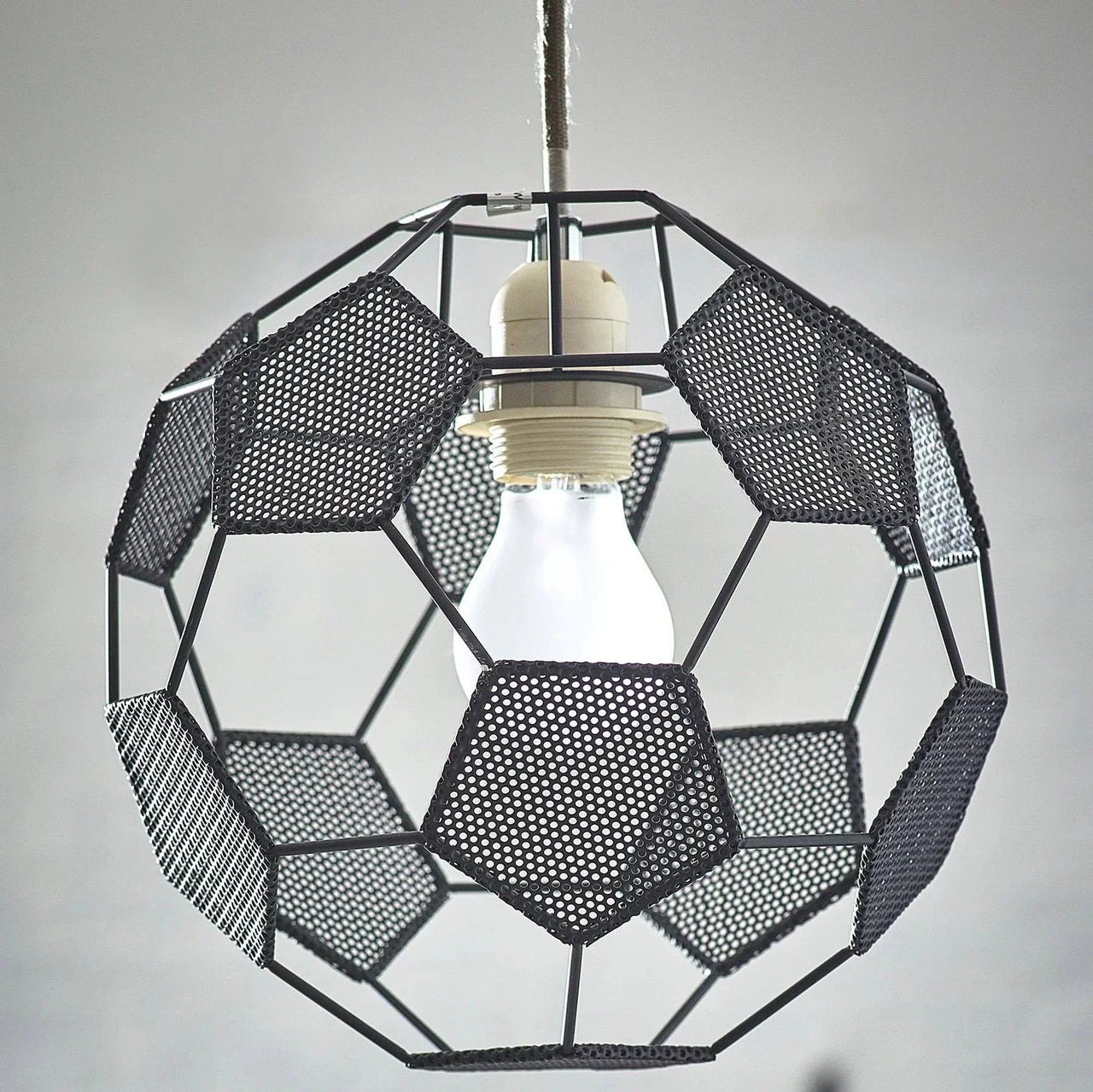 Suspension Avec Abat-Jour En Forme De Ballon De Football-Lampe Veilleuse