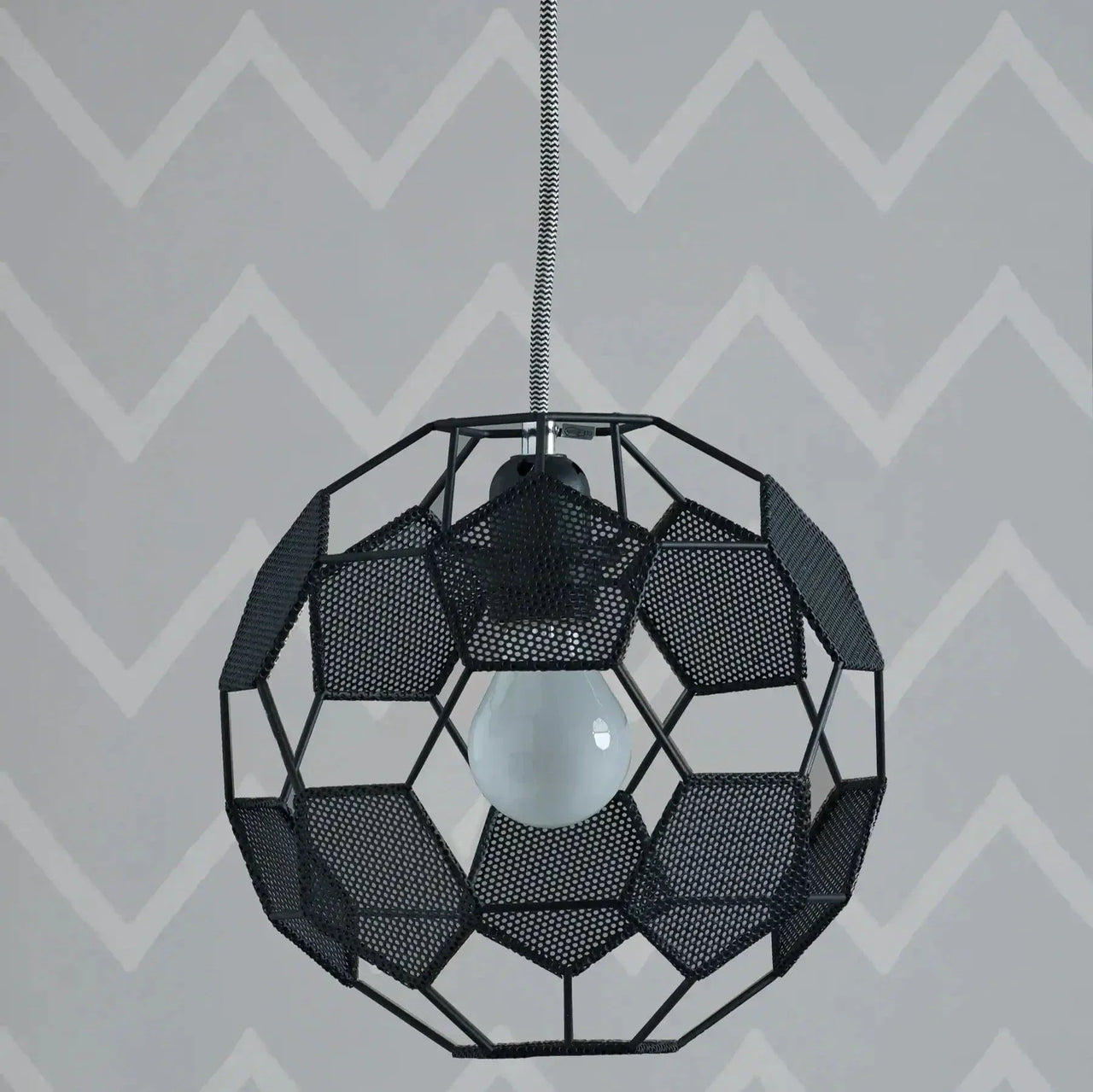 Suspension Avec Abat-Jour En Forme De Ballon De Football-Lampe Veilleuse