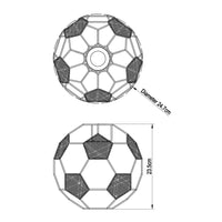 Thumbnail for Suspension Avec Abat-Jour En Forme De Ballon De Football-Lampe Veilleuse