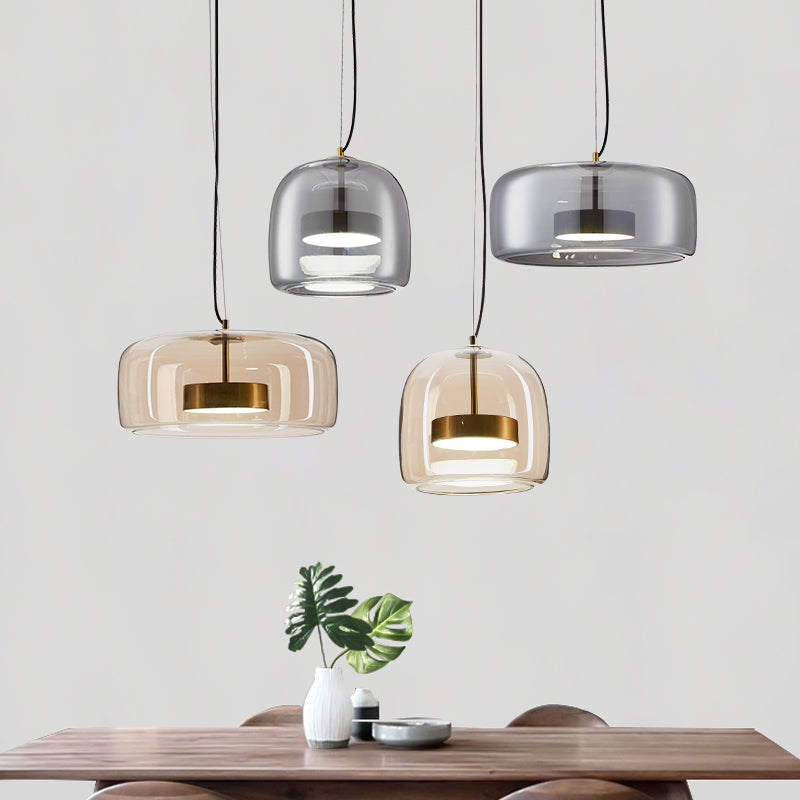 Fenora - Hôtel Lampe Suspendue En Verre-Lampe Veilleuse
