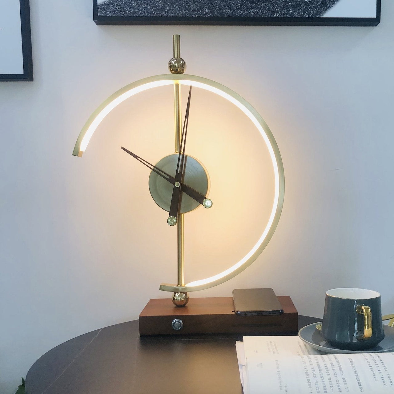 Nagoyalight - Lampe-Horloge Et Chargeur De Luxe-Lampe Veilleuse
