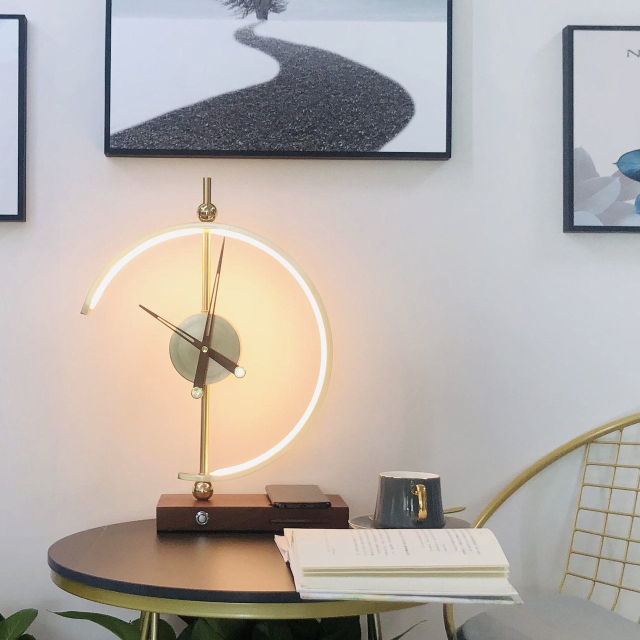 Nagoyalight - Lampe-Horloge Et Chargeur De Luxe-Lampe Veilleuse