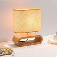 Thumbnail for Lampe de chevet Bois Scandinave-Lampe Veilleuse