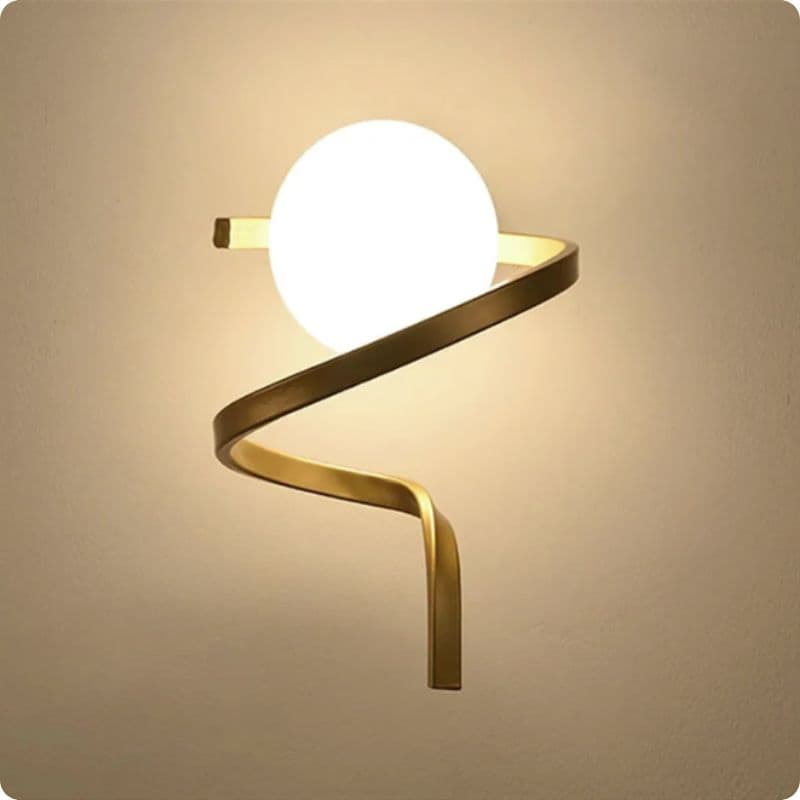 Lampe de chevet Murale Spirale Moderne-Lampe Veilleuse