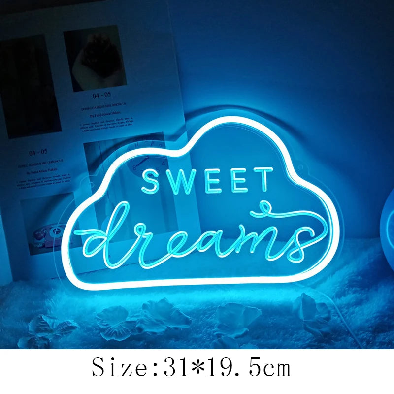 Enseigne Néon LED "Good Night" Décor-Lampe Veilleuse