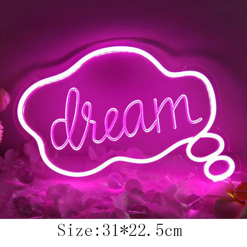 Enseigne Néon LED "Good Night" Décor-Lampe Veilleuse