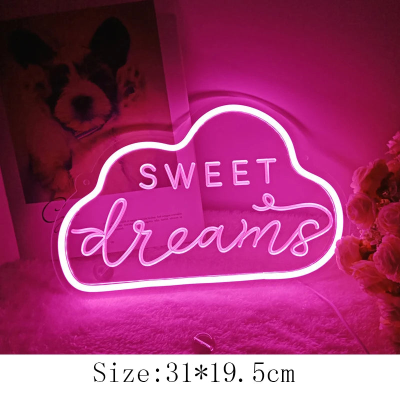 Enseigne Néon LED "Good Night" Décor-Lampe Veilleuse