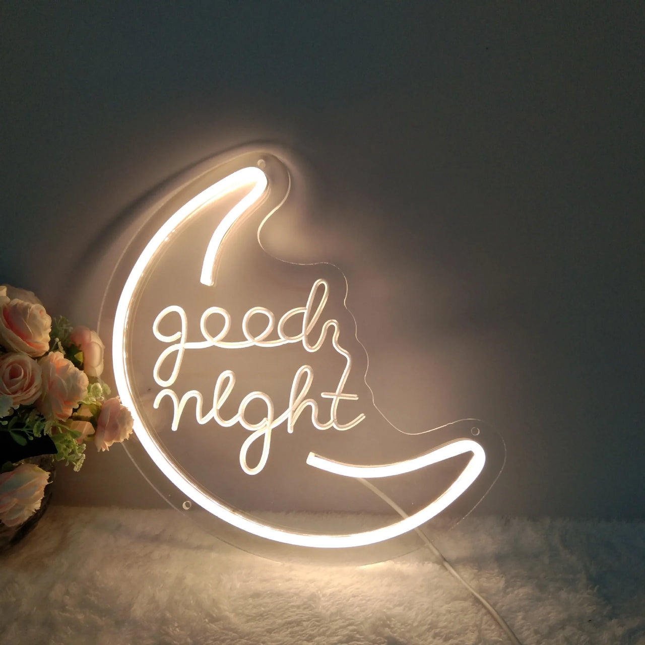 Enseigne Néon LED "Good Night" Décor-Lampe Veilleuse