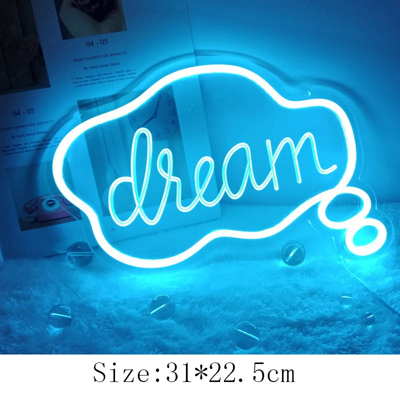 Enseigne Néon LED "Good Night" Décor-Lampe Veilleuse
