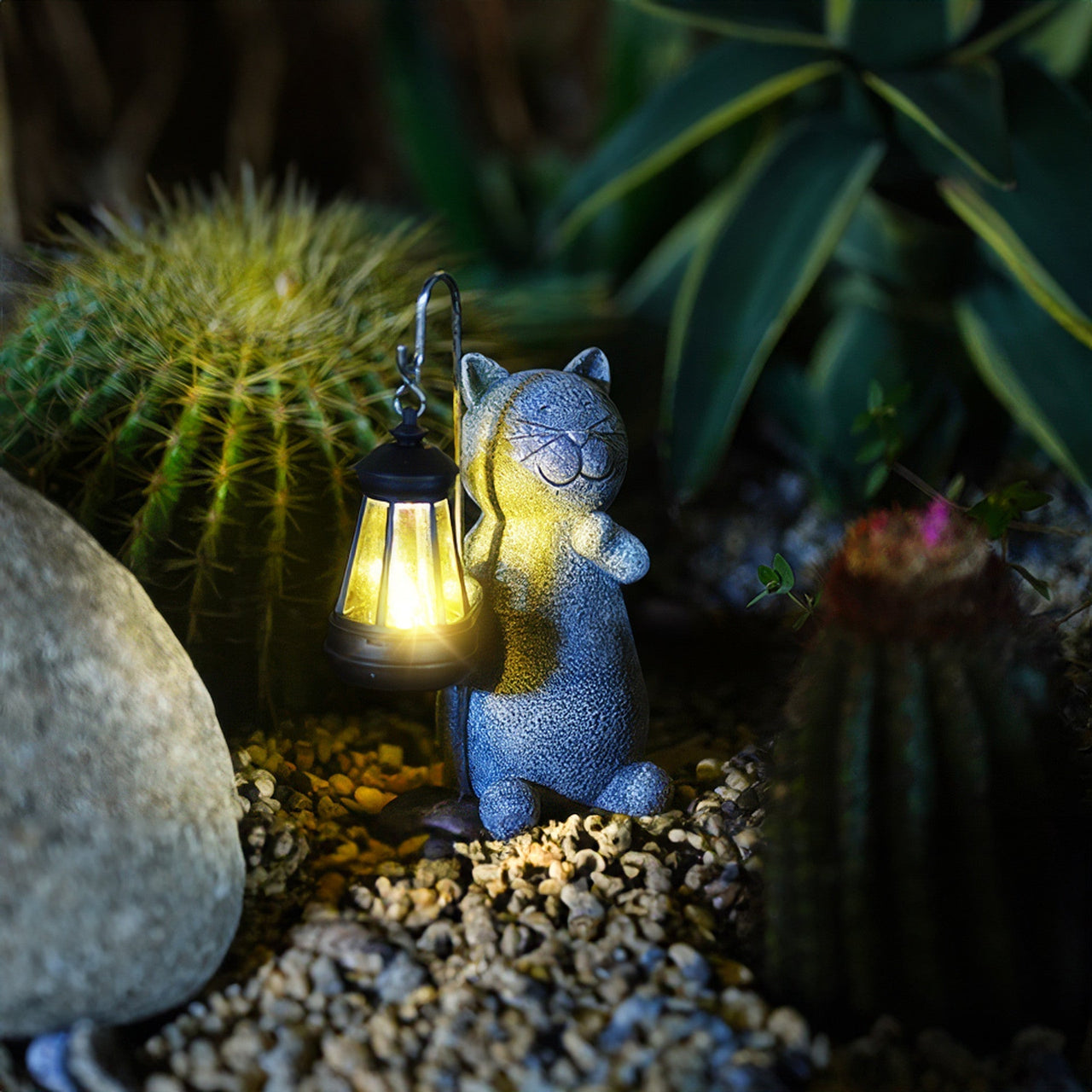 Chat À Lueur Dorée-Lampe Veilleuse