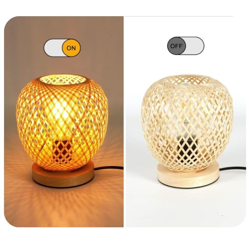 Lampe de chevet Bambou-Lampe Veilleuse