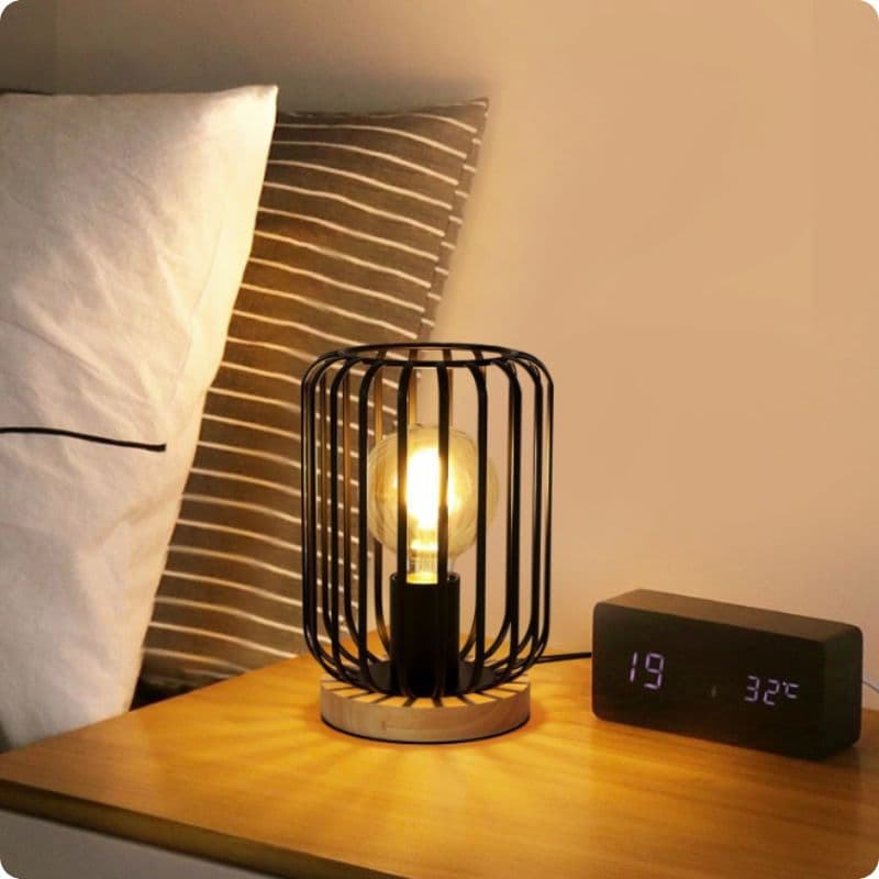 Lampe de Chevet Vintage en Métal-Lampe Veilleuse