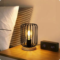 Thumbnail for Lampe de Chevet Vintage en Métal-Lampe Veilleuse