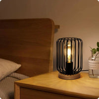 Thumbnail for Lampe de Chevet Vintage en Métal-Lampe Veilleuse