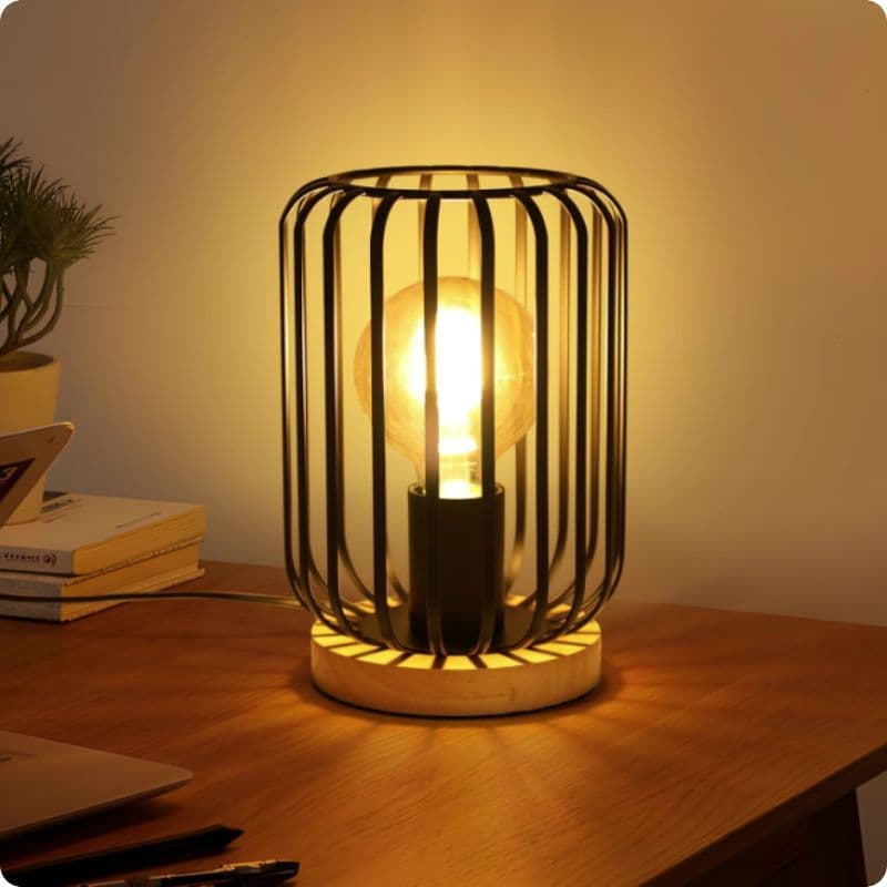 Lampe de Chevet Vintage en Métal-Lampe Veilleuse