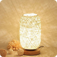 Thumbnail for Lampe de chevet Rotin-Lampe Veilleuse