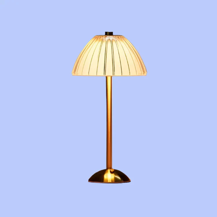 Lampe De Table Sans Fil En Métal Et Cristal-Lampe Veilleuse