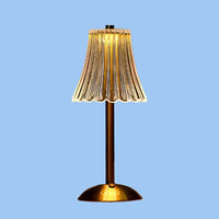 Thumbnail for Lampe De Table Sans Fil En Métal Et Cristal-Lampe Veilleuse