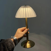 Thumbnail for Lampe De Table Sans Fil En Métal Et Cristal-Lampe Veilleuse
