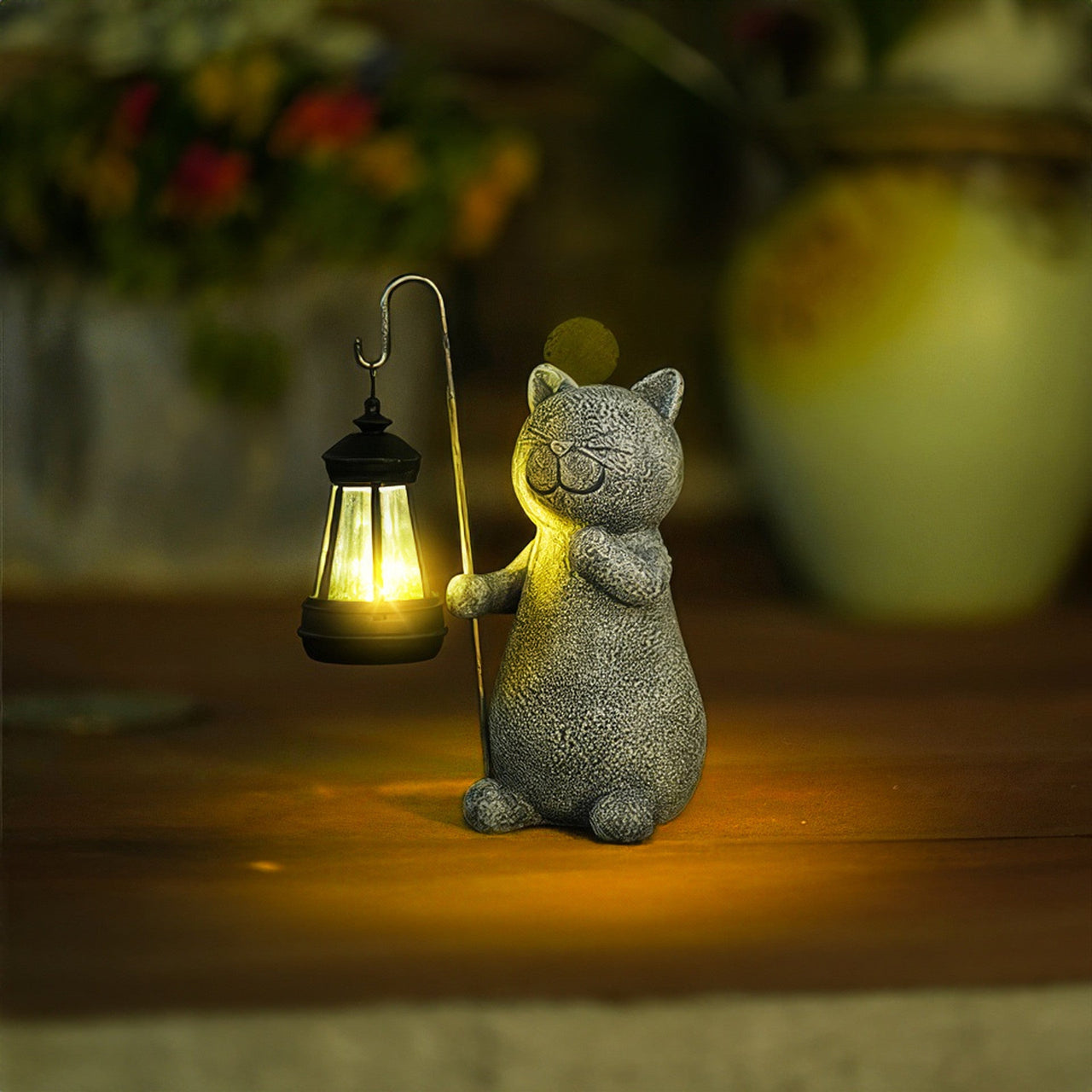 Chat À Lueur Dorée-Lampe Veilleuse